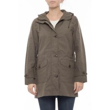 Filson Field Parka Dry Waxed Cotton Canvas Coat Gray S/m Women Msrp$450 20007530