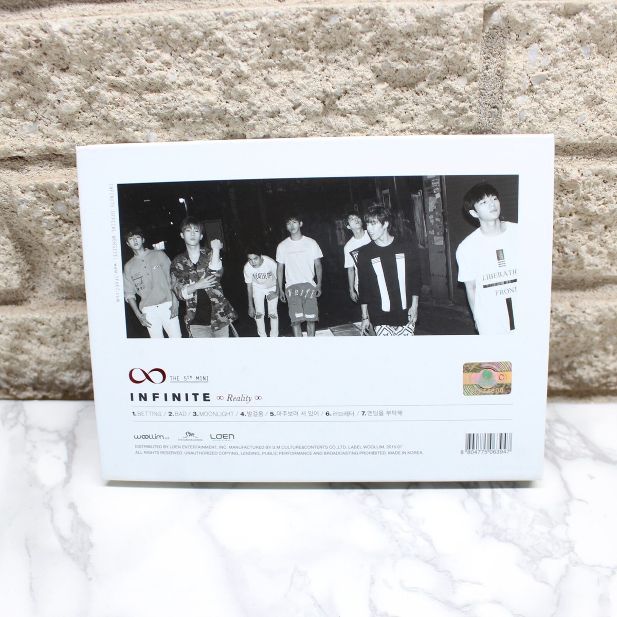 Reality: 5th Mini Album by Infinite (CD, 2015) With Photocard