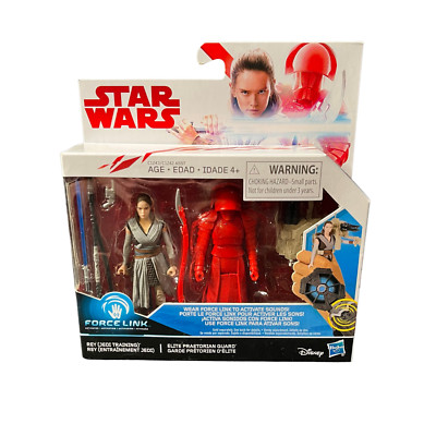 Star Wars Rey Jedi Training & Elite Praetorian Guard Force Link 2-Pack Figures