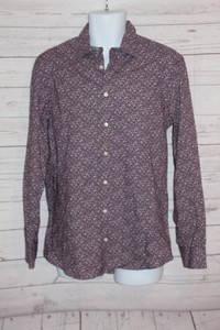 Charles-Tyrwhitt-Men-039-s-Weekend-Extra-Slim-Fit-Oxford-Shirt-Purple-Flip-Cuffe-M