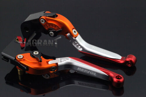 Adjustable Folding Extendable Brake Clutch Levers For Honda CBR 600RR 2003-2021 - Picture 4 of 18