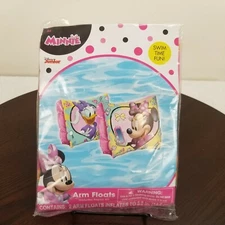 Disney Junior Minnie Mouse Swim Arm Floats Daisy Duck Blow Up Arm Pool Float