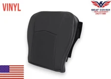 Passenger Bottom Seat Cover 2009 For Cadillac SRX Ebony Black Perforated Vinyl