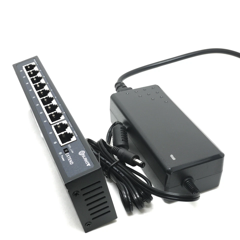 DSLRKIT 250M 10 Ports 8 PoE Switch Injector Power Over Ethernet 52V 120W max140W - Image 2 of 4