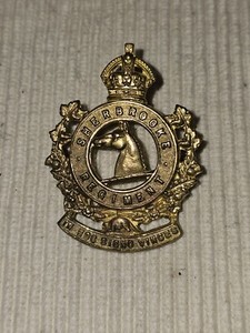 WWII British Canadain Army Sherbrooke Infantry Regiment Cap Badge L@@K!!!