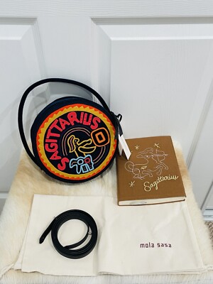 Anthropologie Sagittarius Mola Sasa Zodiac Clutch + Embroidered Journal Bundle