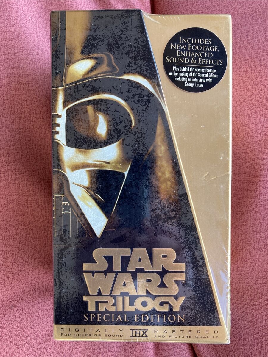 STAR WARS TRILOGY SPECIAL EDITION VHS GOLD BOX SET 1997 STAR WARS TRILOGY SPECIAL EDITION VHS GOLD BOX SET 1997