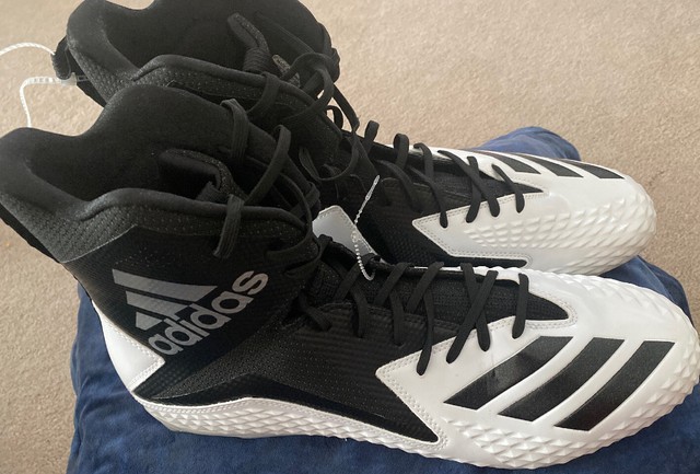 New Adidas Mens High Top Football Cleats Size 16 Fearless American Art | eBay