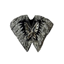 Silk Sequin Vintage Butterfly Blouse Size OS 