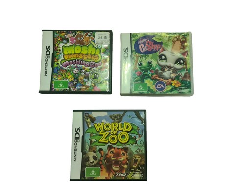 Moshi Monsters Little Pet Shop Jungle World Of Zoo Ds Bundle  - Picture 1 of 4