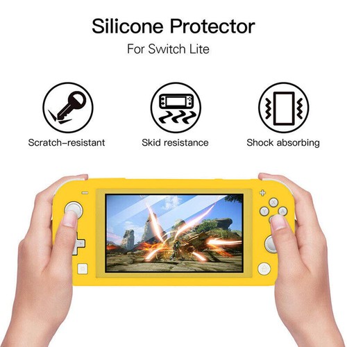 Silicone Shell Skin Case Cover Protective Case For Nintendo Switch Lite Host - Picture 5 of 9