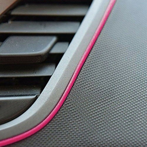 Accesorios para decoración de interiores de automóviles 5M con borde rosa panel de puerta hueca línea de moldeo - Imagen 2 de 15