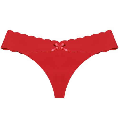6 Pack Womens Seamless Thong G-strings Panties Solid Ice Silky Underwear Briefs - Picture 17 of 44