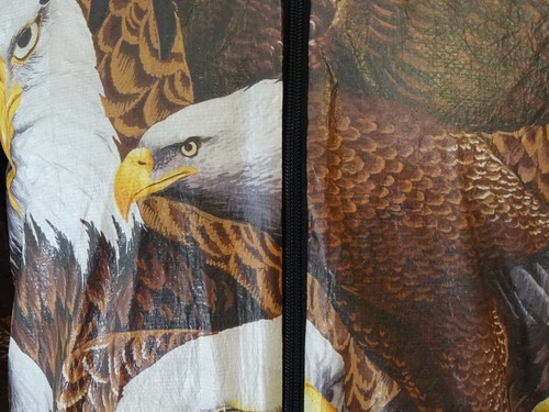 Giacca frangivento PRIDE American Eagle Bird Tyvek stampa animale taglia M L XL XXL - Foto 3 di 5
