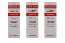 Candid Mouth Paint For Oral Thrush Treatment 25 ml - Pack of 3