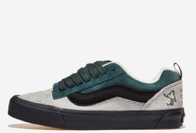 ◆VANS◆ Bolin New School Green Gray VN000CS0Z0X1 Vans x Bolin Knu Skool men's sneakers VN000CS0Z0X suede Grey