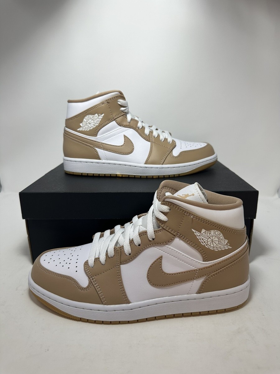 Brand New Nike Jordan 1 Mid Tan Gum 554724-271 (US Men