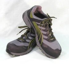 WORK SHOES Puma Fuse Motion Men's Size 10 Medium Black/Green Composite Hard Toe