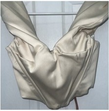 HOUSE OF CB Silva Ivory Satin 