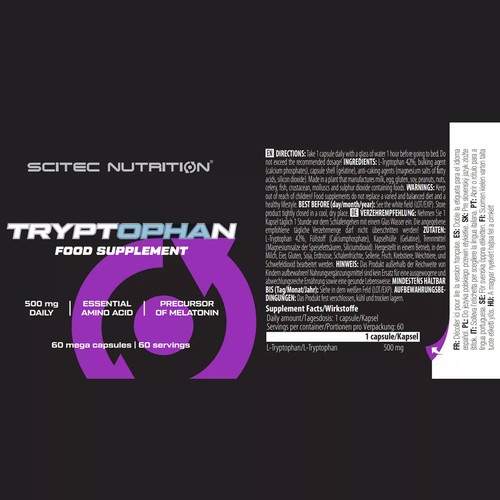 TRIPTÓFANO - Producción de serotonina aminoácidos para dormir mejor y bienestar - Imagen 4 de 8