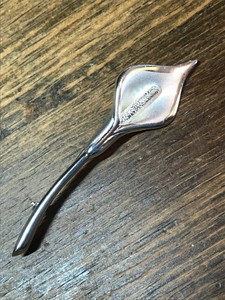 Napier-Vintage-Silver-Tone-Calla-Lily-Brooch-Pin-GIFT-SIGNED
