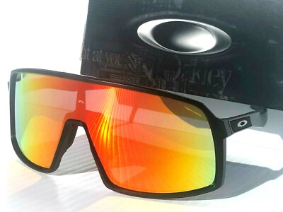 NEW* Oakley SUTRO Black Matte POLARIZED Galaxy RUBY Iridium lens Sunglass 9406