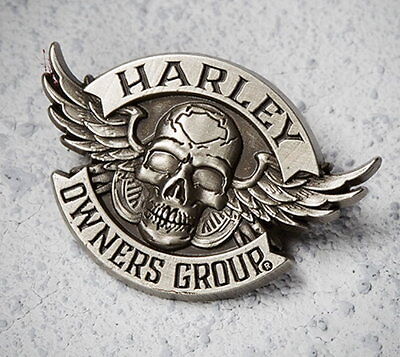 HARLEY DAVIDSON OWNERS GROUP 35TH ANNIVERSARY PIN VEST PIN 115TH HOG JACKET PIN