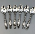 Lily by Whiting div. of Gorham set of 6 Demitasse Spoons, 3 7/8", gently used