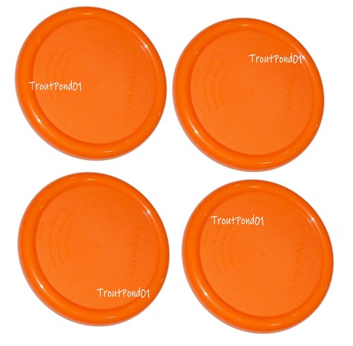 Tupperware Coasters 4 inch Warming Covers for Thatsa Mega Mugs Orange Set of 4 - Picture 2 of 3