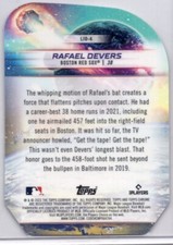 Rafael Devers 2023 Topps Cosmic Chrome Baseball Launched into Orbit