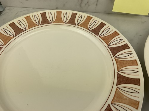 Set Of 6 Vintage Taylor Smith Taylor Taylorstone Etruscan 10" Dinner Plates MCM - Picture 13 of 13