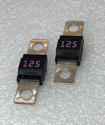 Littelfuse Bolt-Down Fuse 125A 498 Series MIDI 32V - Pack of 2