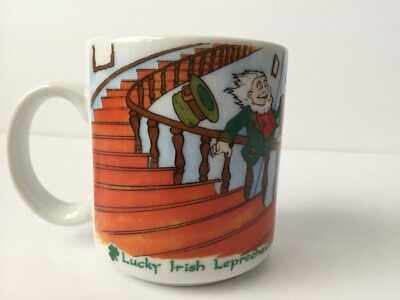 LUCKY IRISH LEPRECHAUN Coffee Mug Cup Ireland St. Patrick s Day Banister Of Life