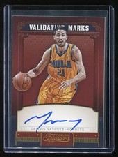 2012-13 Timeless Treasures Validating Marks Auto #16 Greivis Vasquez #'d 161/199