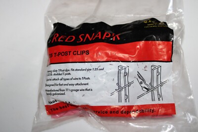 T Post Clips bag of 25 Clips Attach fence to posts FREE SHIPPING | eBay