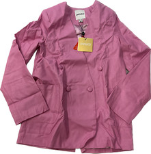 Unique 21 Long Sleeve Double Breasted Jacket Womens Size 10 Pink