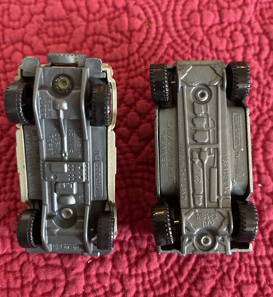 Matchbox Land Rescue Convoy Humvee Hummer Grey Die Cast And 2017 Matchbox Jeep - Image 3 of 3