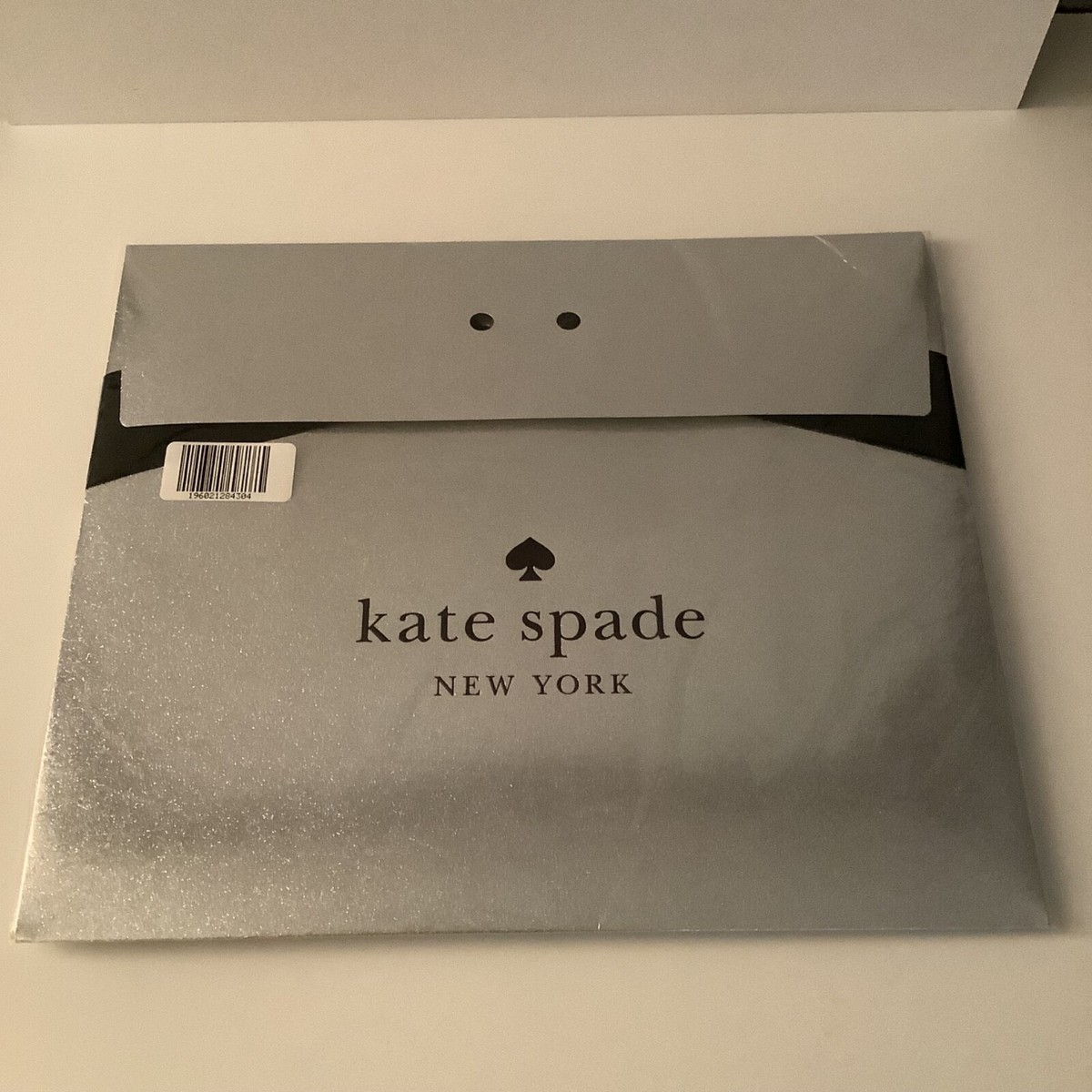 Kate Spade NY Silver Glistening Gift Wrap Box w/Bow 13.5”X 11.5”X