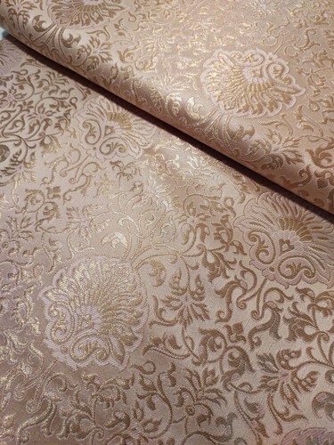 Brocade Ornamental Floral Gold Metallic Material Dress Craft Fabric 44" Meter - Picture 83 of 352