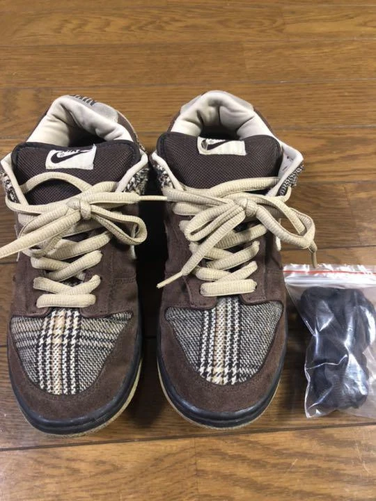 Nike Dunk SB Low Tweed Men's Sneaker Low Cut Brown 304292-223 US8.0