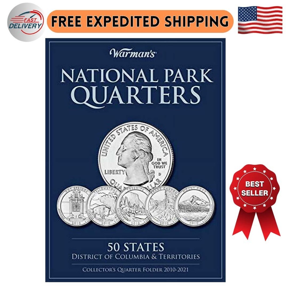 50 State Quarters Album Territories Collector Coin Folder Collecting Binder Book