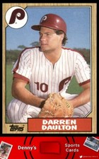 1987 Topps #636 Darren Daulton Philadelphia Phillies Baseball Card