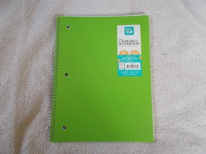 Pen Gear 1 Subject Poly Notebook 80 Sheets Green College Ruled New B 11 Ebay