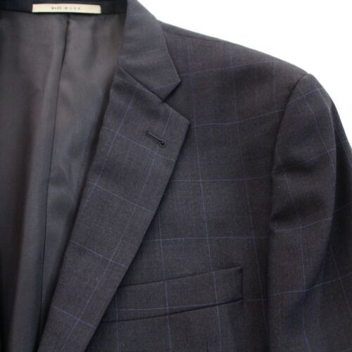 Burberry London Blazer Sport Coat Jacket Size 42L Mens Plaid 2 Button
