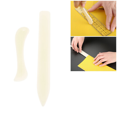 2x Bone Folder Leather Folding Creasing Edges Paper Handmade Sewing Accessories
