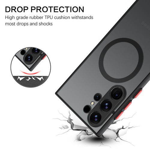 Custodia magnetica Mag Safe per Samsung Galaxy S25/S24/S23/S22/S21/A54 Ultra/FE - Foto 4 di 33