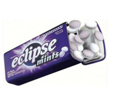 Mints Wrigley's Eclipse Blackcurrant Sugarfree Candy Tin Fresh Breath - 16 Tins