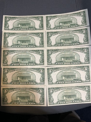 FR. 1961 E $5 1950 Federal Reserve Note PHILADELPHIA E-A Block Wide 2 Choice CU - Picture 4 of 4