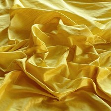 Lemon Yellow Dupioni Silk, 100 Silk Fabric, 44" Wide, By The Yard S-127 