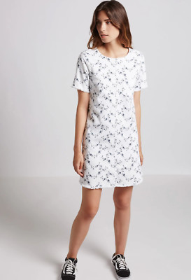 Current Elliott The Fray Edge Shift Dress Sugar Viney Floral Size 2 $228